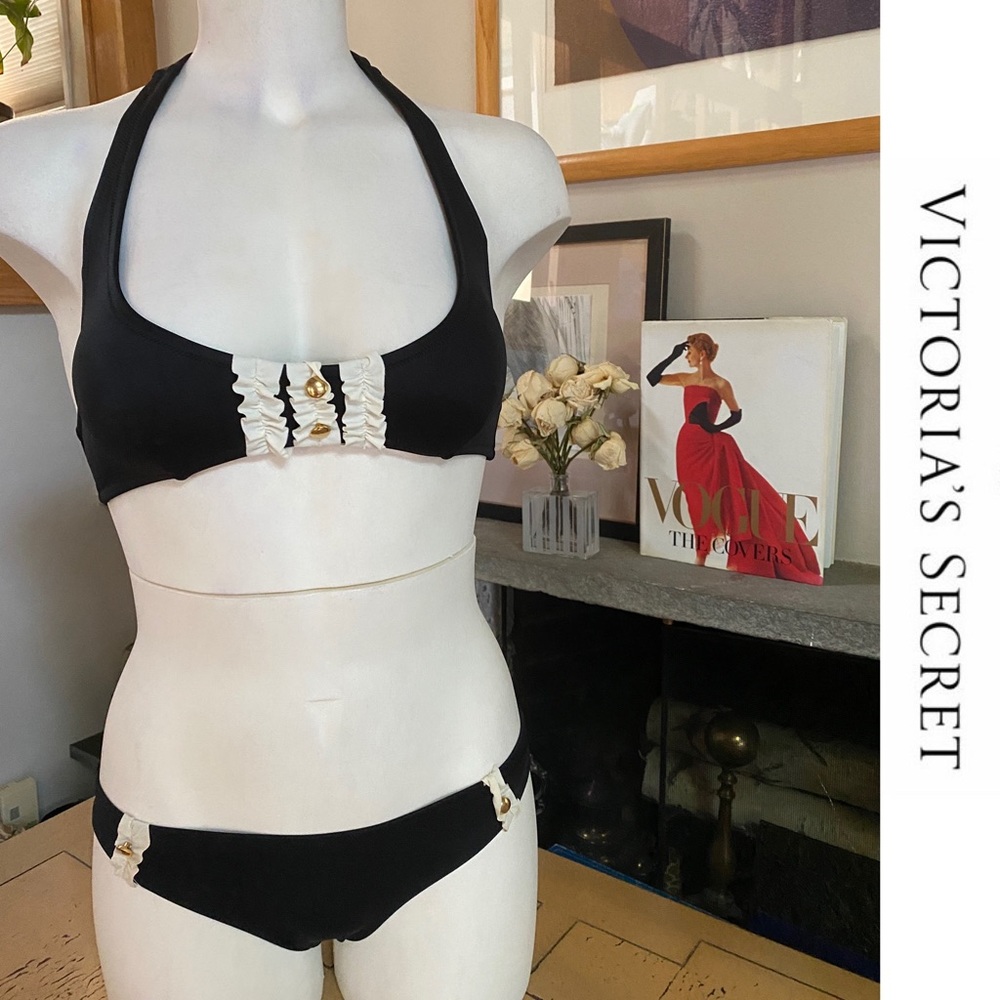 Victoria’s Secret Tuxedo Style Bikini Set